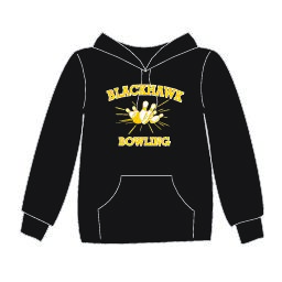 Black Unisex Cotton Hooded Sweatshirt