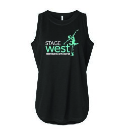 Ladies Relaxed Fit Glitter Tank Top