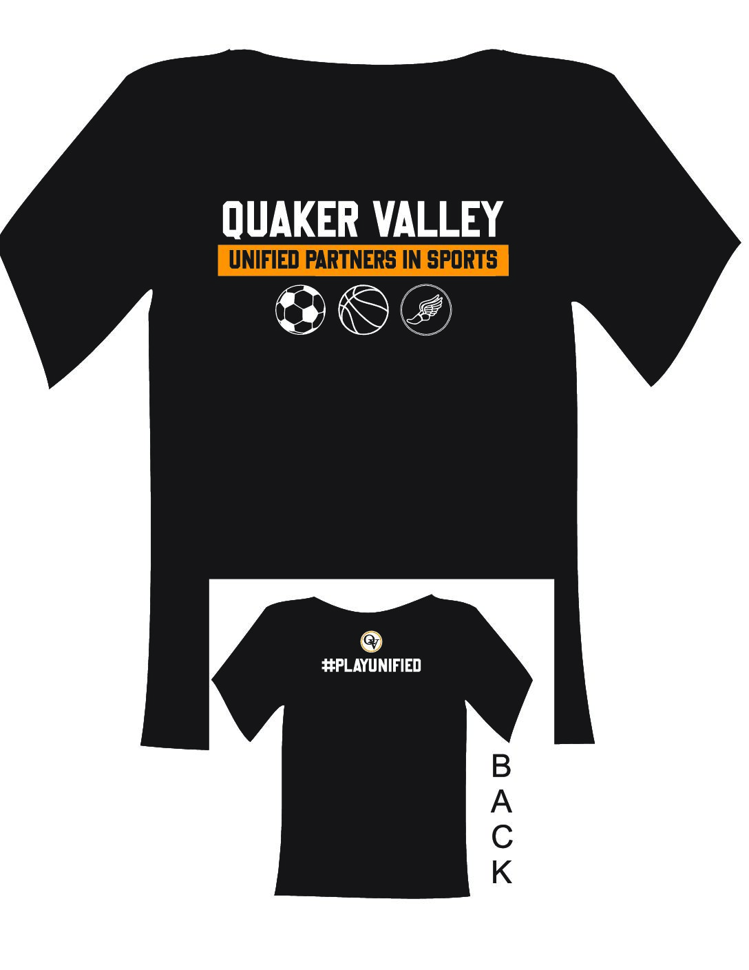 Black Unisex Cotton Tee Shirt